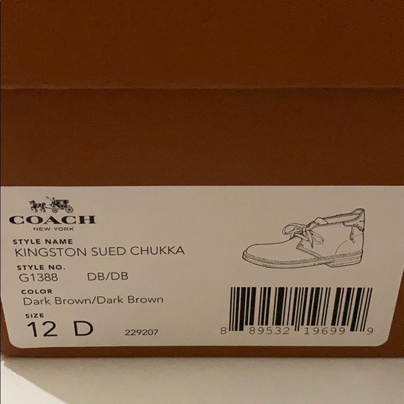 Coach Men’s Kingston Sued Chukka New - Picture 13 of 13